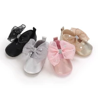 2021 baby princess shoes big bow baby girls first walker spring autumn crib shoes party wedding shoes for prewalker kid shoes