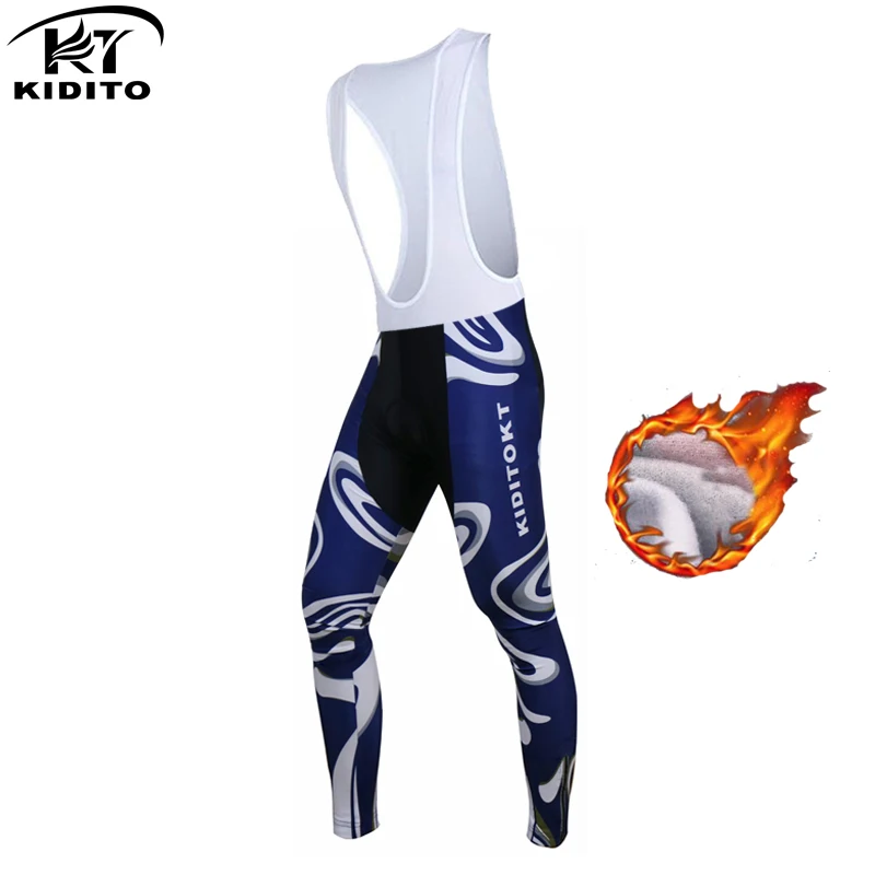 color 17 KIDITOKT велошорты Зимние Тепловые MTB Новые мужские сохраняющие тепло длинные штаны для горного велосипеда Coolmax 3D гелевая подкладка зимние штаны для велоспорта - Цвет: color 17