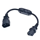 Удлинительный шнур питания C14-C13, IEC 320 C13 Female to C14 Male с переключателем питания 10A Fr PDU UPS,1 шт. *