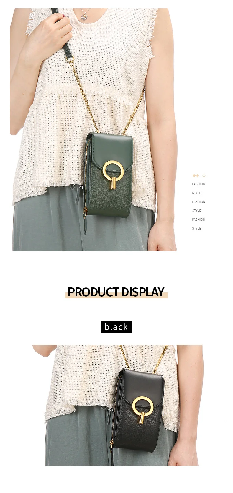 Women Genuine Leather Phone Pouch Bags for iPhone X XS 6 7 8 Small Shoulder Bag for Samsung S9 Crossbody Bags Women Phone Bag