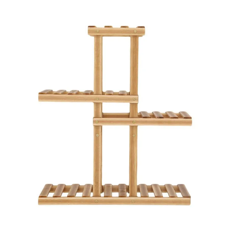 

Multi-Layer Wooden Plant Rack Garden Rack Display Rack High And Low Anti-Corrosion Small Flower Rack Floor Type Assembled Flower