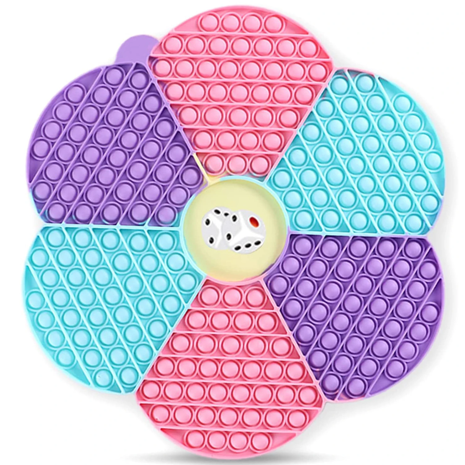 

Huge Flower Game Big Fidget Toy Rainbow Chess Board antistress Push Bubble Fidget Sensory Toys Silicone Large Toys