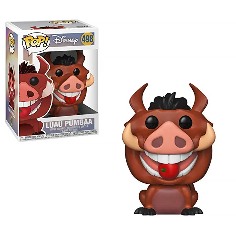 498 FUNKO POP disney мультфильм фильм лев Король-SIMBA LUAU PUMBAA MUFASA ПВХ фигурка Коллекционная модель игрушки для Chlidren Рождественский подарок - Цвет: 498
