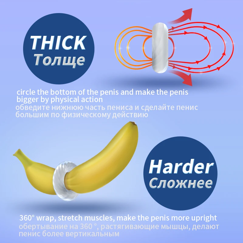 Человек НУО Силиконовое кольцо для пениса презервативы увеличить Для мужчин t