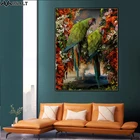 Настенная Картина на холсте с изображением попугая
