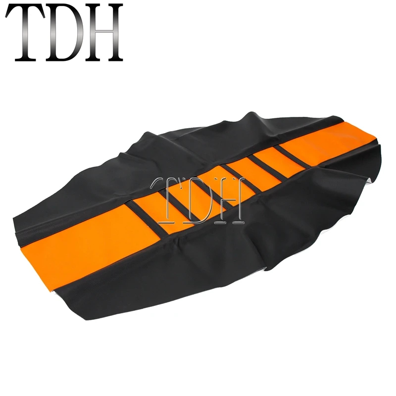 MX Enduro оранжевый ребристые тяги сиденье для захвата чехол XCW EXC XCF SX F шесть дней 65 85