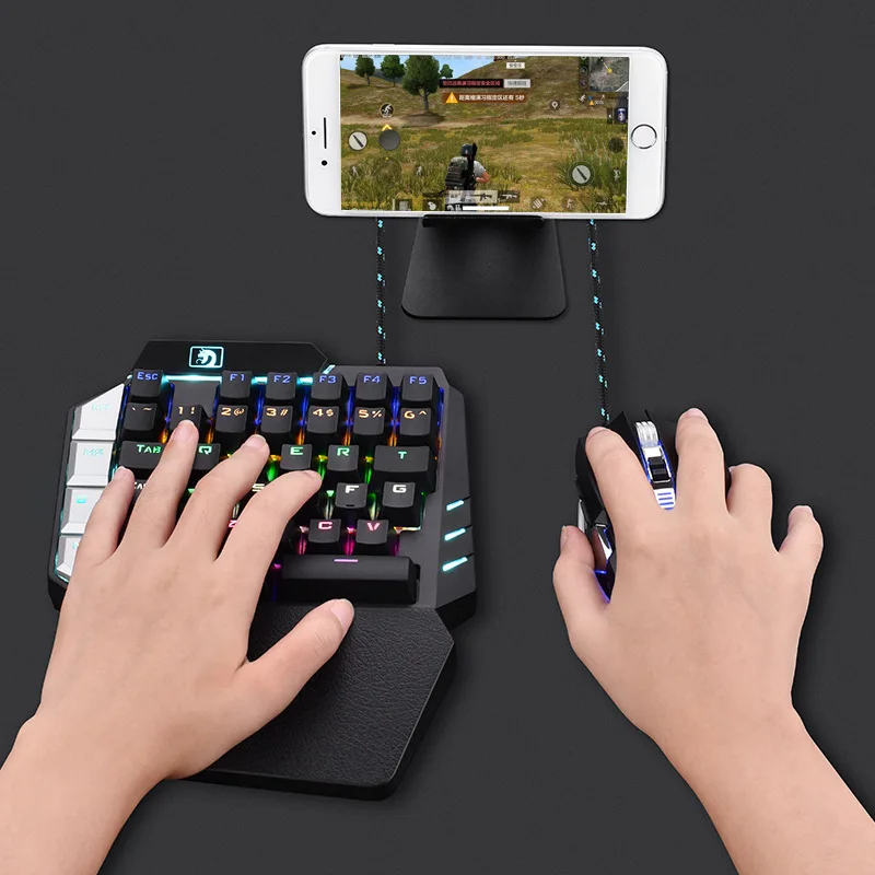 

2021 New Single-Hand Game Mechanical Keyboard Left-Hand Keypad Mobile Game External