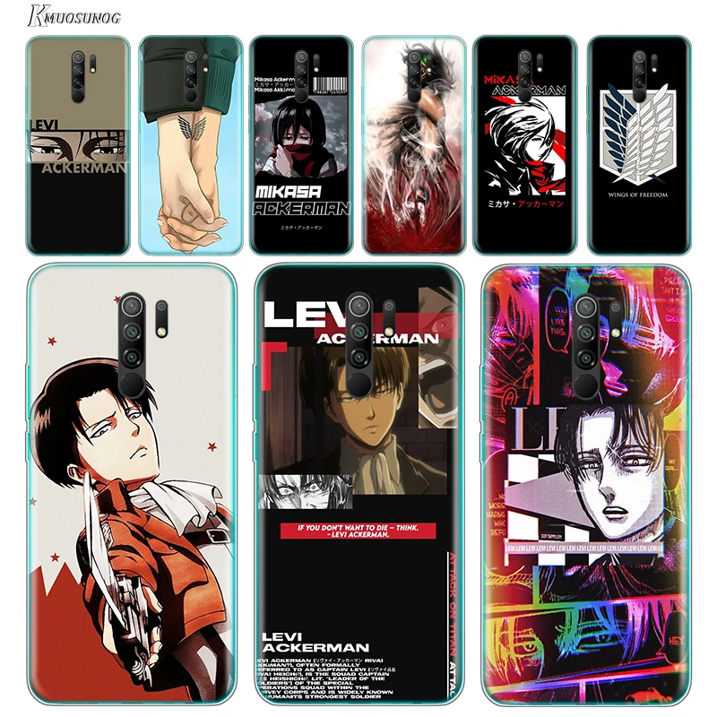 

Transparent Cover Attack on Titan animation For Xiaomi Redmi K40 K30i K30T K30S K30 K20 10X GO S2 Y2 Pro Ultra Phone Case