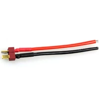 lithium battery cable t plug connector male head with 10cm 14 awg soft silicone wire used for electric scooter