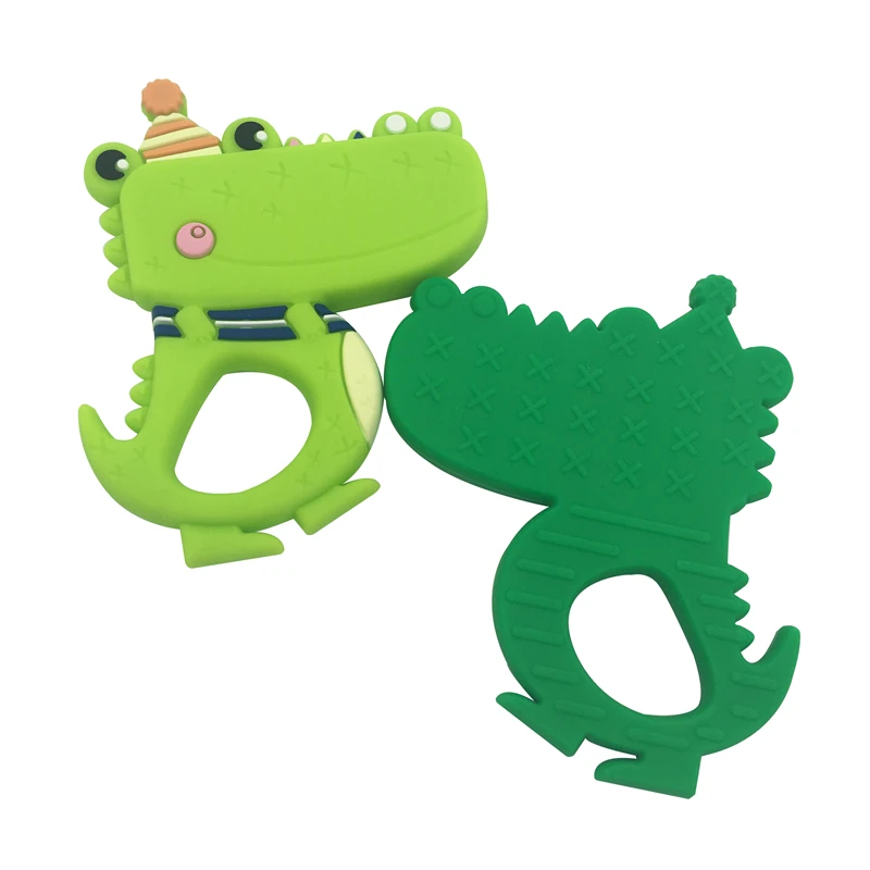 1 шт. Силиконовые Прорезыватели для зубов крокодил|Детские прорезыватели| |
