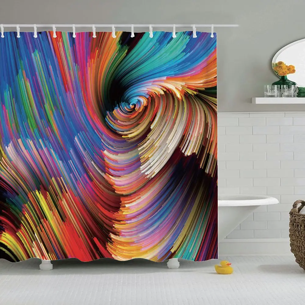 

Dafield Beautiful Mandala Shower Curtain Polyester Fabric Waterproof Bathroom With Hooks