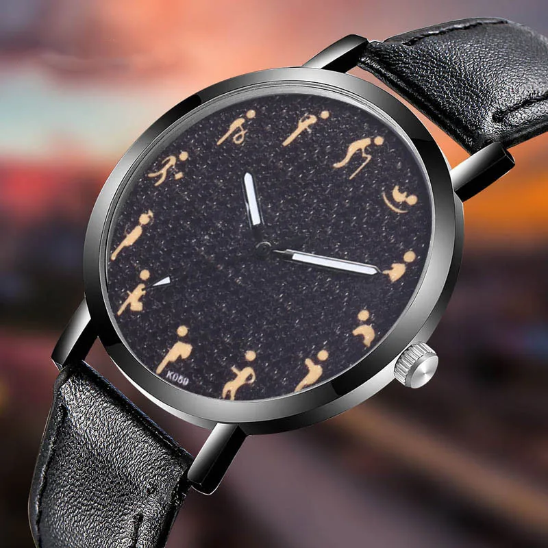 Часы наручные женские кварцевые с кожаным ремешком классические в оригинальном