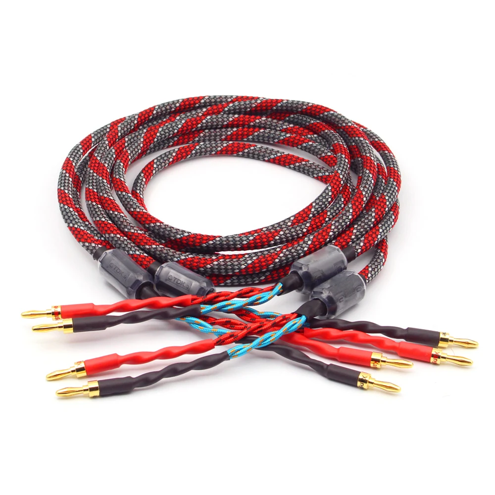 Пара Западный Электрический бескислородный медный аудиокабель для колонок Hi Fi