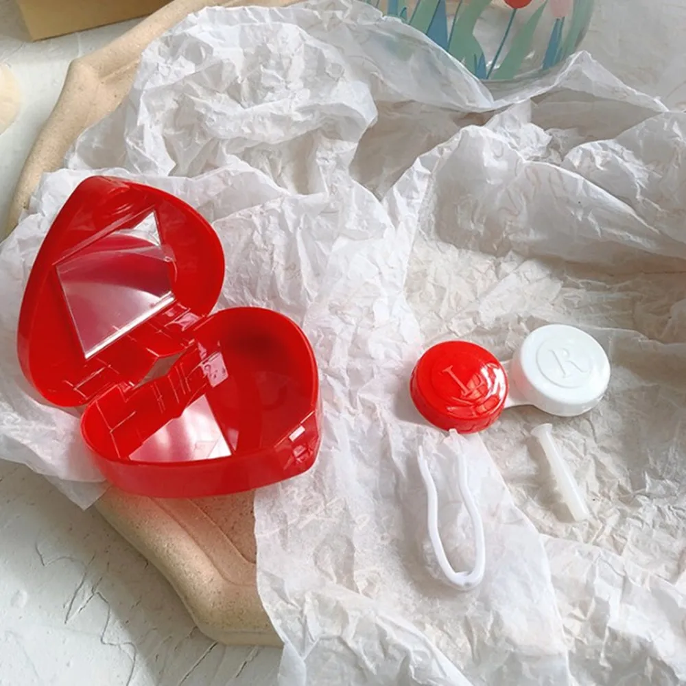 Мини Чехол для контактных линз Дорожный комплект легко переносить зеркальные