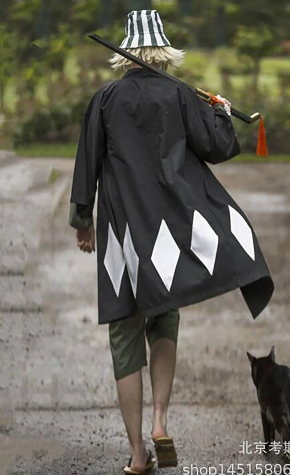 Аниме Блич Урахара кисуке готей 13 Косплей Костюм Кимоно Хэллоуин для мужчин