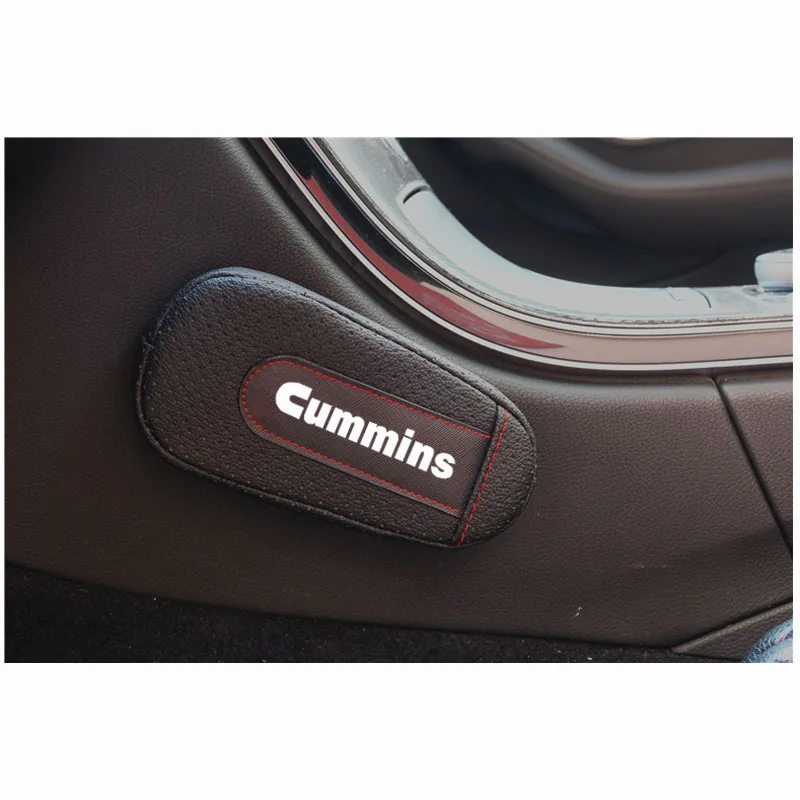 blackwhite Для Cummins Dodge Ram стильная и удобная подушка для ног наколенник подлокотник аксессуары для салона автомобиля - Название цвета: blackwhite