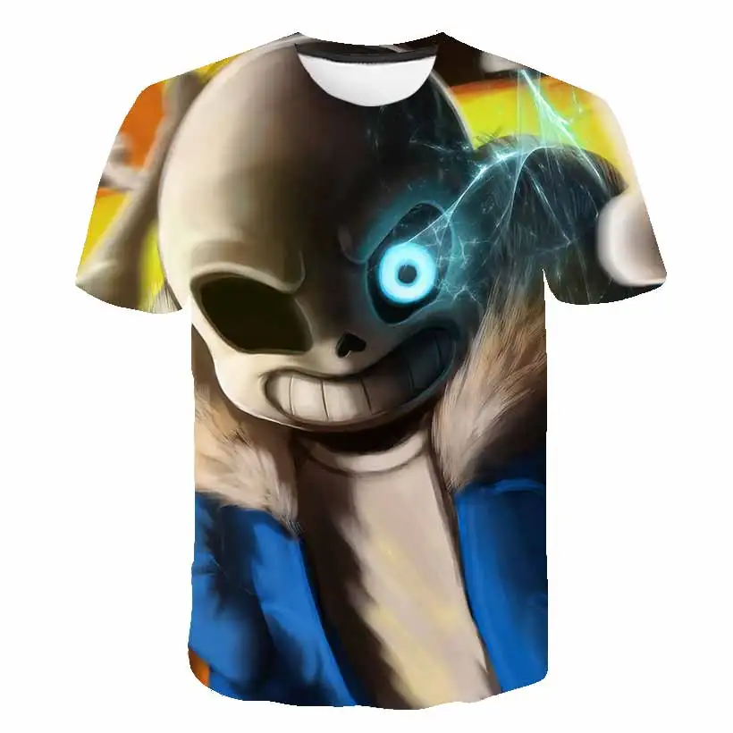 

Boy Girl Summer Undertale Game T-Shirt Kids Cartoon polyester Undershirts Tee Fashion T Shirt Children Clothing for 4-14 Year