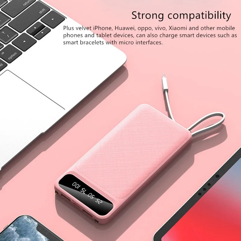 30000mAh большой Ёмкость мобильный Мощность Портативный быстро Зарядное устройство