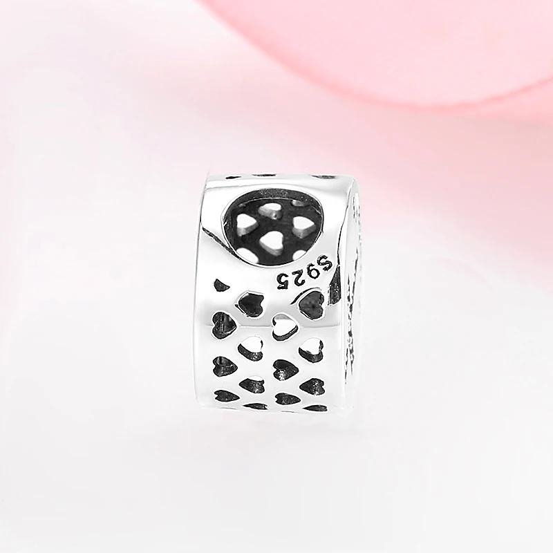 Hight Quality 925 Sterling Silver Cross Fine Beads CZ Bible Virtues-Friendship Charm Fit Original Mikiwuu Bracelets DIY Jewelry - Высококачественное серебряное крестовое ожерелье с камнями CZ и символами дружбы, подходит для оригинальных браслетов Mikiwuu