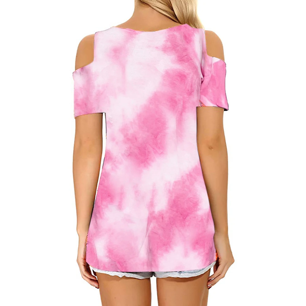 Женская блузка и рубашка с коротким рукавом Nebula топы принтом в виде