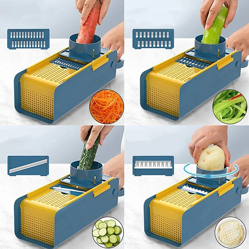 

Kitchen Shredder Shredder Shredder, Multifunctional Hanging Vegetable Cutter for Onion Potato Fruit Salad Dicing Machine