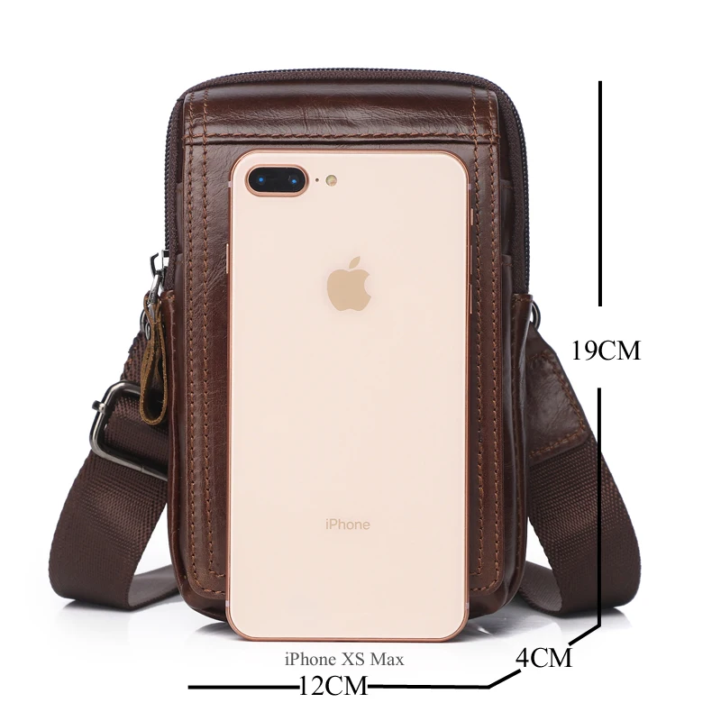 ZZNICK Genuine Leather Fanny Pack Waist Packs Men Waist Bags 2020 Belt Bag Phone Bags Travel Waist Pack Male Small Waist Bag