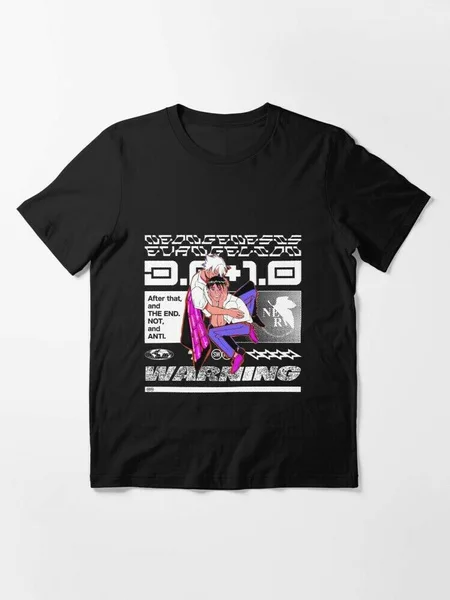 

New NGE - SMILEBOY COLLAB Men's Black T-Shirt All Size