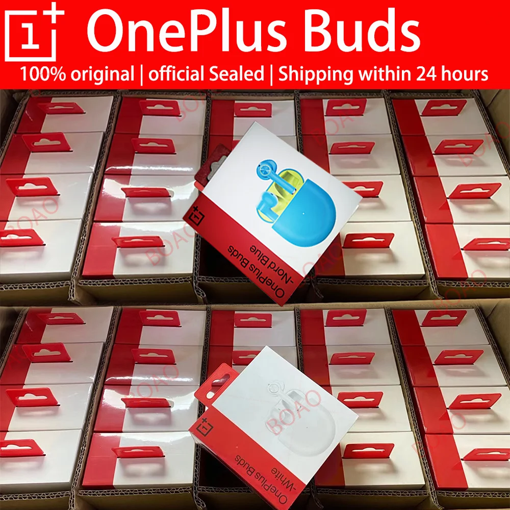 

Global Version OnePlus Buds Z Wireless Earphone OnePlus Official Store 20 hours of battery Bluetooth 5 for Oneplus 9 9R Nord 8T