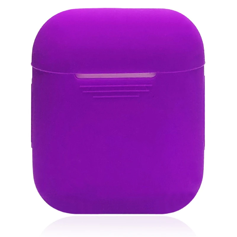Purple Силиконовый чехол Briame для Apple Airpods, ударопрочный чехол для Apple, гарнитура для Airpods, ультра тонкий защитный чехол для Air Pods - Цвет: Purple
