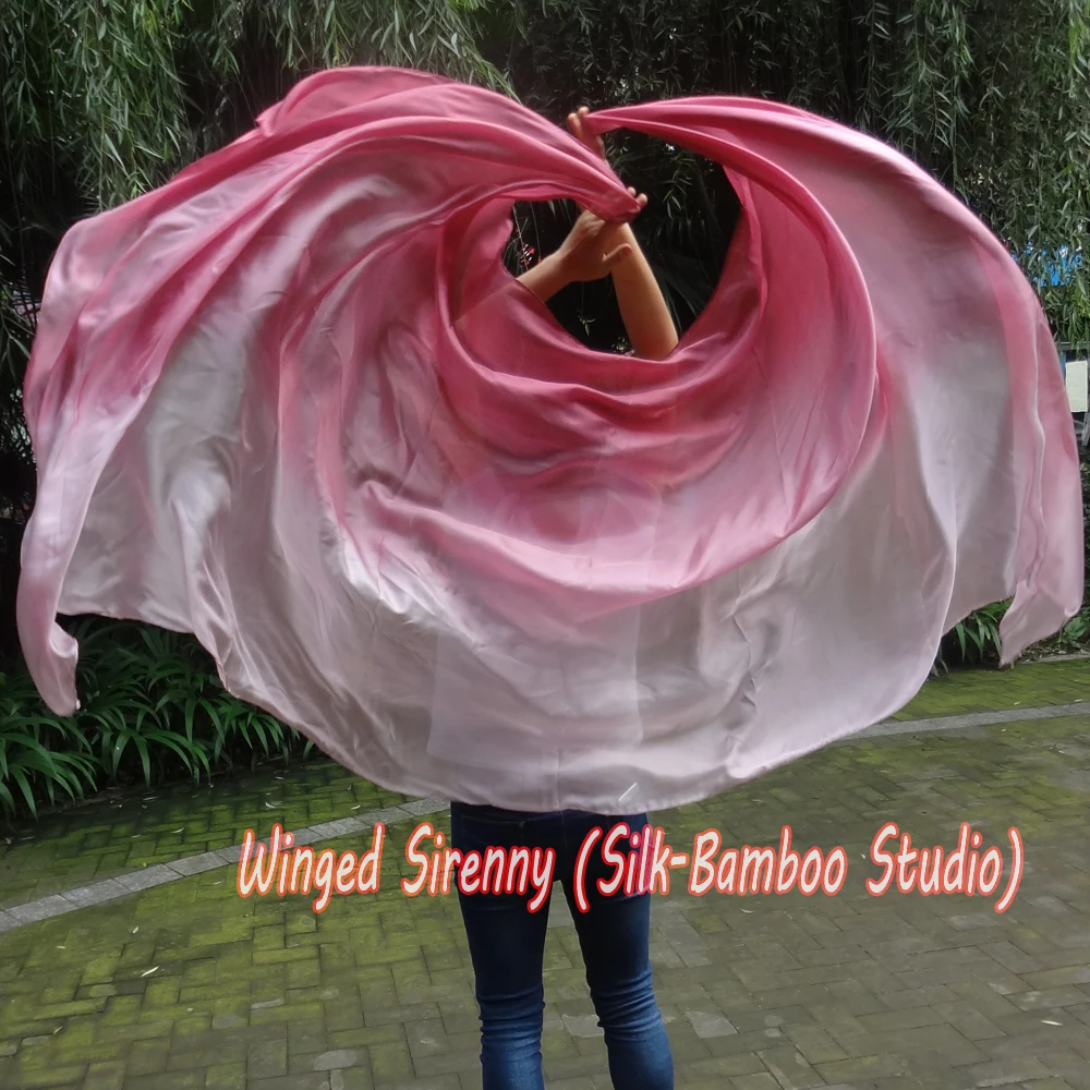 Шелковая вуаль для танца живота 2 7 м * 1 (3 ярда 45 дюйма) шт.|dance silk veil|belly dance veilsilk veil |