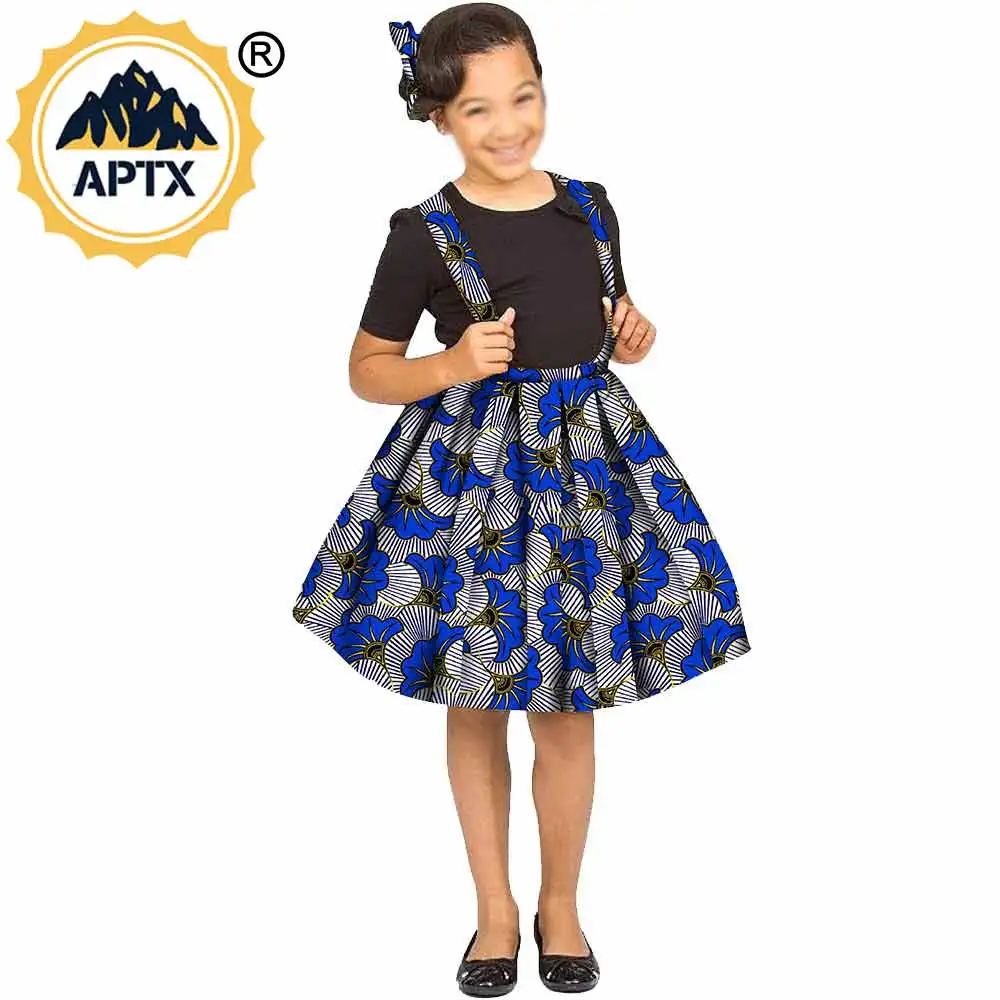 

Африканское платье, настраиваемый размер, для всей семьи, для детей, Женская юбка с поясом на спине, Анкара батик