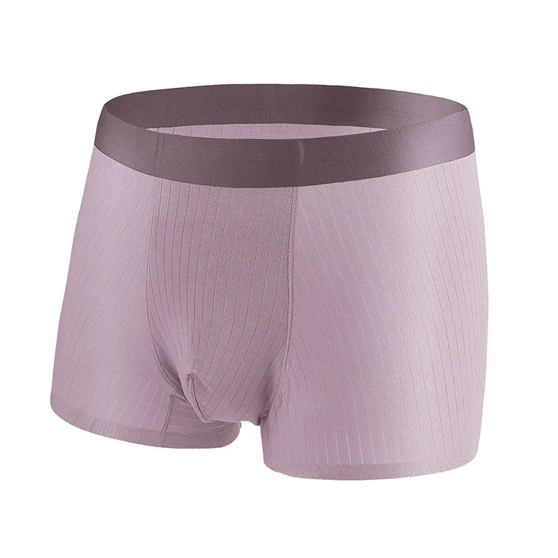 3pcs/Lot Men's Underwear Men's Pure Cotton Flat Angle Breathable Underwear Pure Color Shorts Brand Underwear