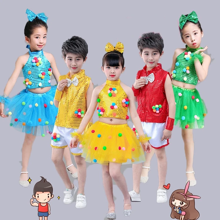 

Детская семейная одежда, новый стиль, пайетки для мальчиков, хип-хоп, джаз, детские танцевальные соревнования, сценическая одежда для выступлений