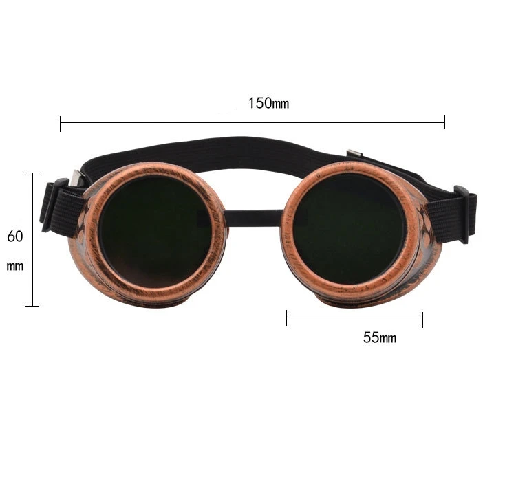 1 шт. очки в стиле стимпанк Винтаж Стиль солнцезащитные сварки ретро-стиле панк