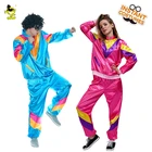 Костюм хиппи оболочки костюм вечернее изящное платье на шнуровке Пурим для костюмированной вечеринки хиппи; Детские костюмы на Хеллоуин, комплекты ролевые игры 80-х годов, одежда для мужчин и женщин