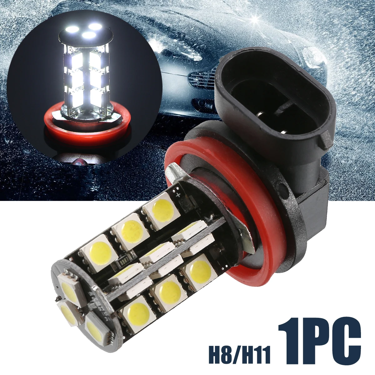 1 шт. белая H8 Противотуманные фары Дневные Фары Светильник H11 5050 27 SMD светодиодный