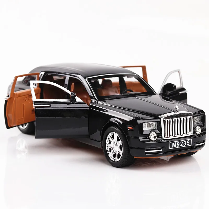 Модель автомобиля из сплава под давлением в масштабе 1:24 модель рулоне Royce Phantom