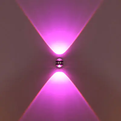 Purple light Вверх вниз настенный светильник светодиодный Современный Крытый отель декоративный светильник Гостиная Спальня прикроватный ТВ фон изображение лампа Настенный прохода бра - Цвет абажура: Purple light