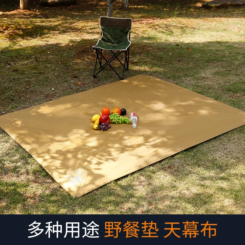 Hewolf уличный утолщенный Солнечный простой тент для пикника дождевой коврик