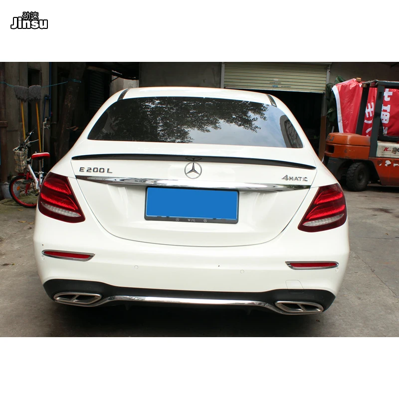 Стильный спойлер AMG для заднего багажника из углеродного волокна губа Benz E class sedan
