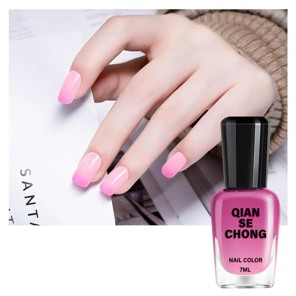 

7ml Nail Polish Decorative No Odor Bright Warm Gradient Gel Removable Polish for Lady Nail Gel Polish Nail Art Gel