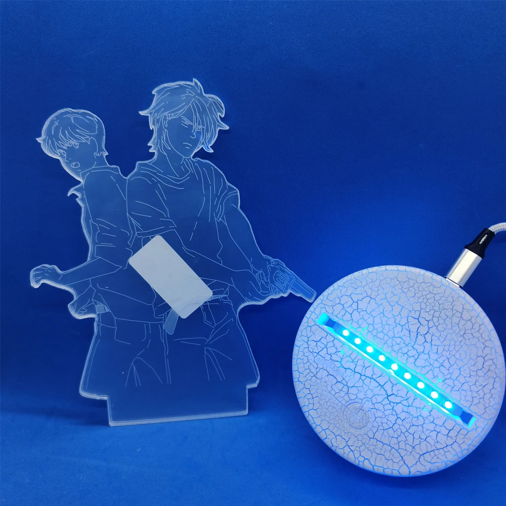 Светодиодный ночсветильник атака на Титанов акриловая доска аниме фигурка лампа