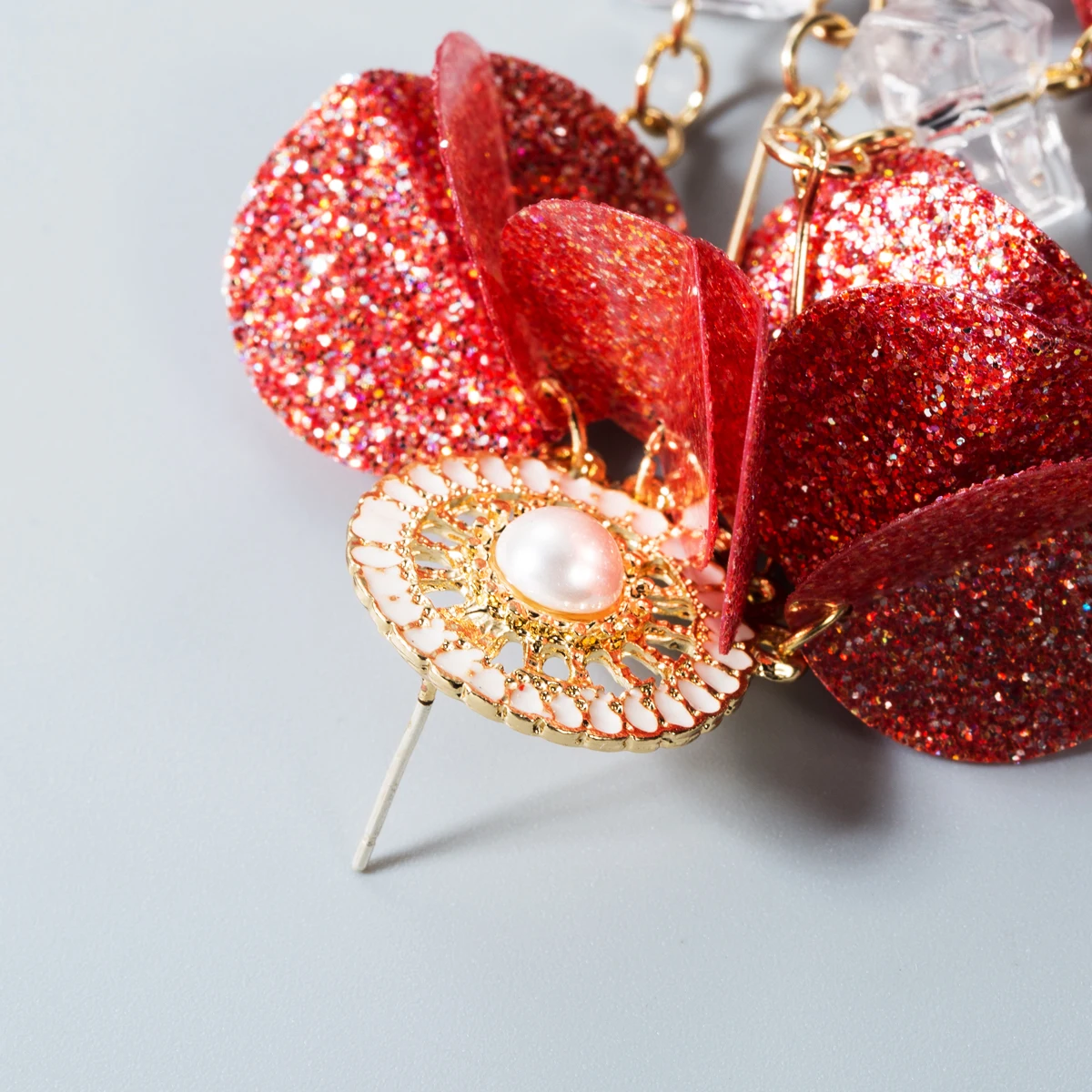 Женские летние блестящие длинные серьги кисточки с разноцветными пайетками