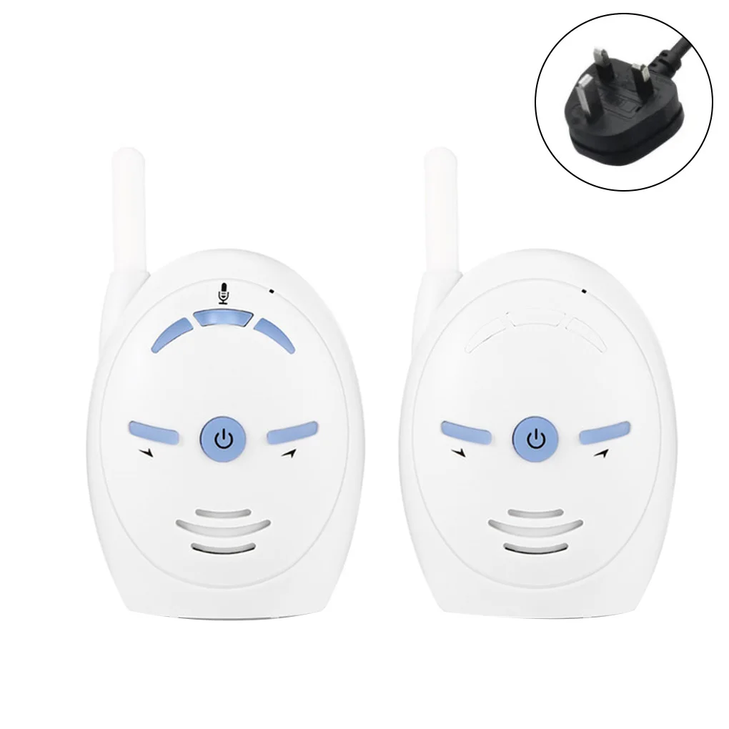 UK plug 2,4 ГГц беспроводной детский портативный цифровой аудио Детский Монитор Чувствительная передача двухполосная беседа кристально чистый плач голос - Цвет: UK plug