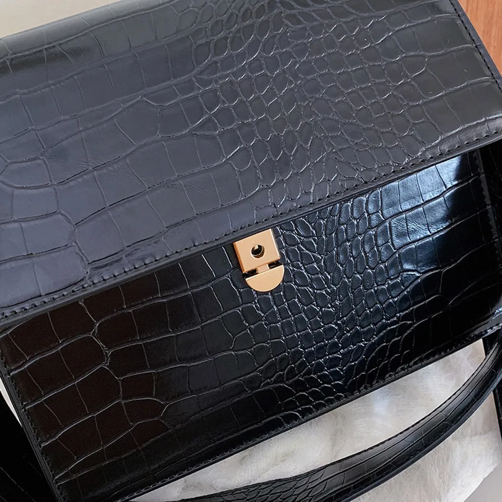 Женская сумка модная с каменным узором на застежке HnadBag женская искусственная