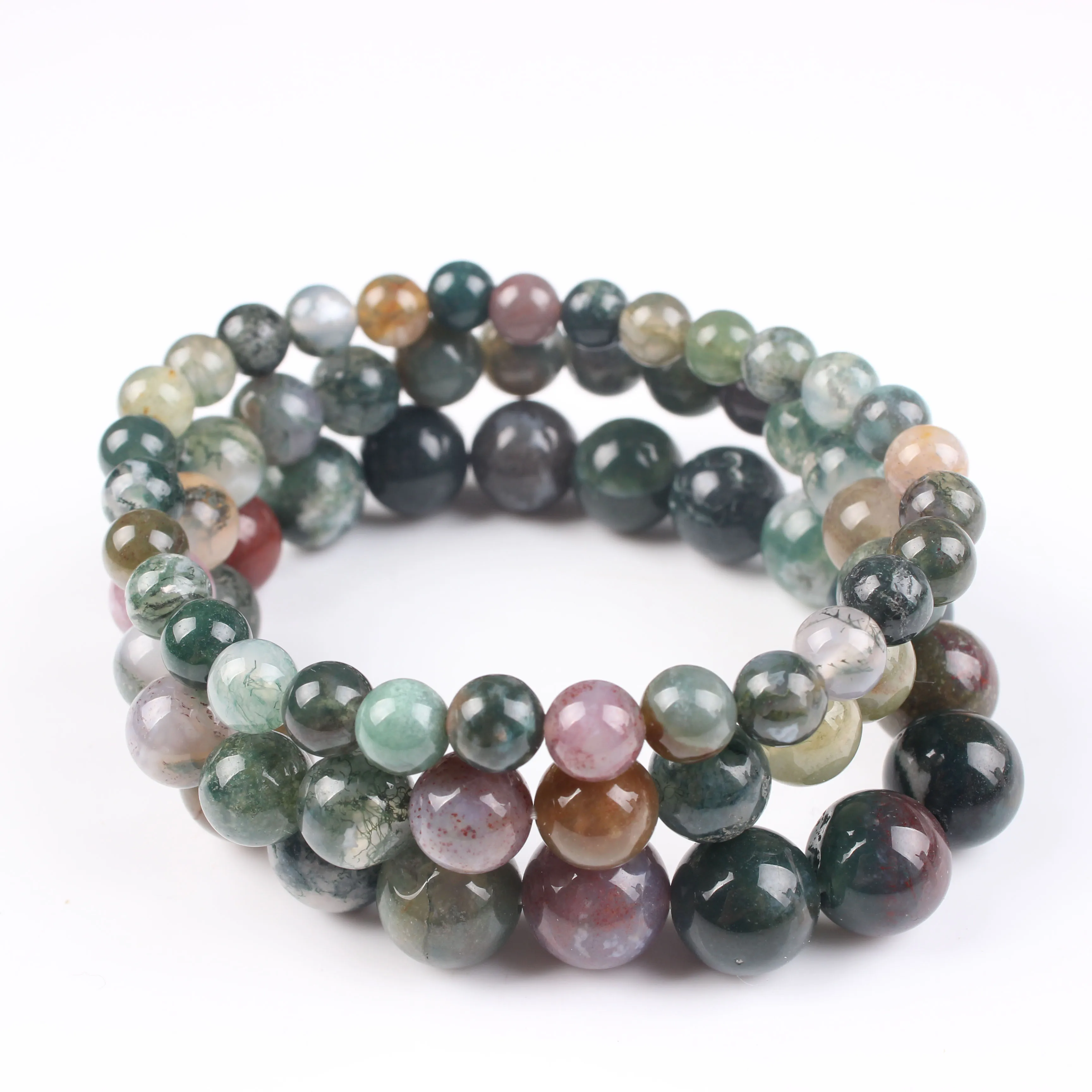 

Lingxiang Fashion Jewelry 6/8/10mm Miscellaneous Stone Bracelet Natural Gemstone Beads Are Suitable for Men's and Women's Acc