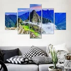 Machu Picchu в Перу, плакат, 5 шт., искусство на холсте, HD печать, Картина на холсте для гостиной