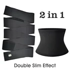 Женский спортивный костюм для похудения на талии, 2 в 1 трусы женские корсет женский нижнее белье женское пояс для похудения корсет для талии утягивающее белье карсеты для талии карсет утягивающие трусы