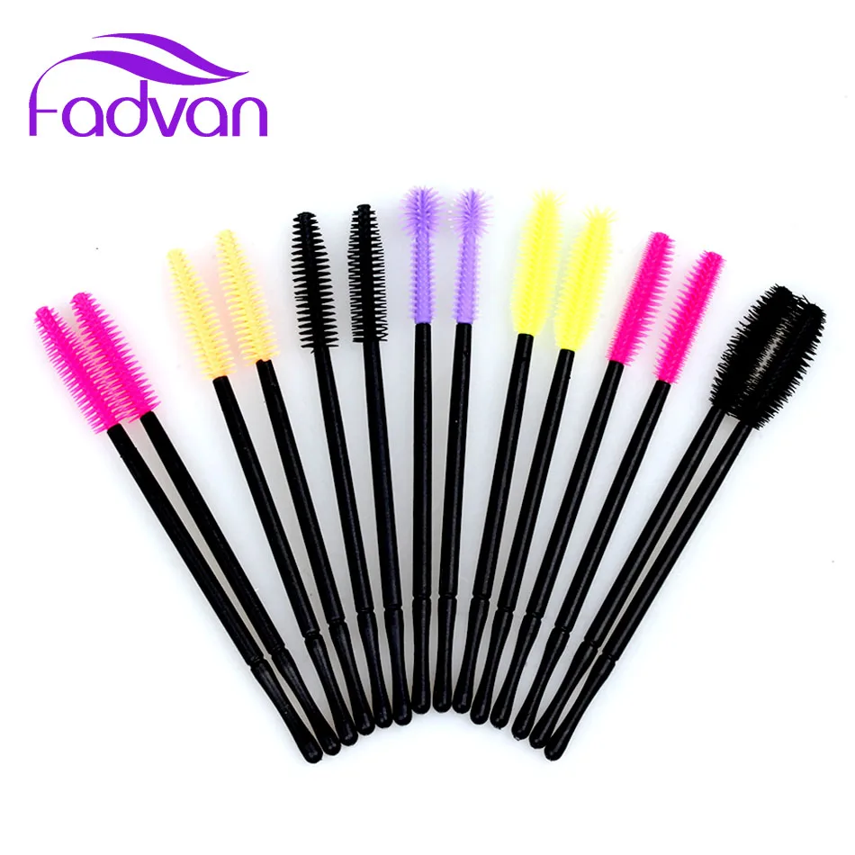 50 шт./упак. силиконовые одноразовые щеточки с тушью для ресниц палочка аппликатор