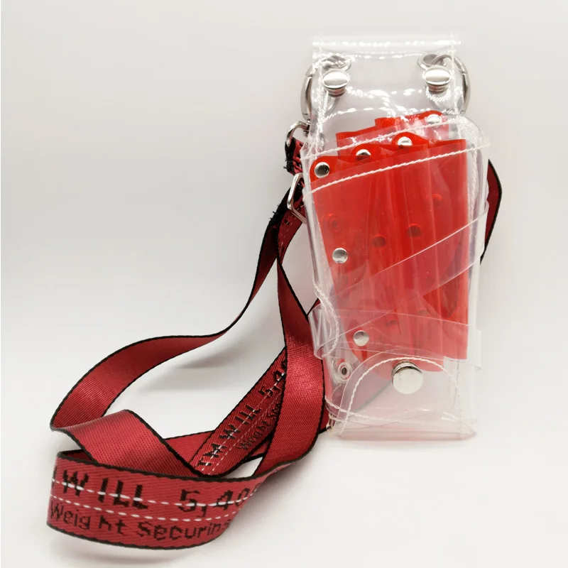 Женская прозрачная сумка для парикмахерских ножниц с клипсой расческой и